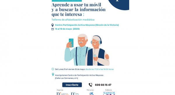 El Centro de Participación Activa de Mayores de Rincón de la Victoria acoge talleres de alfabetización mediática 