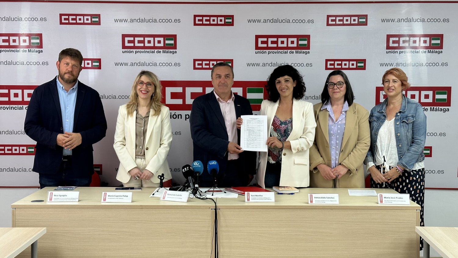 IU y Podemos presentan el plan ‘Málaga me cuida’