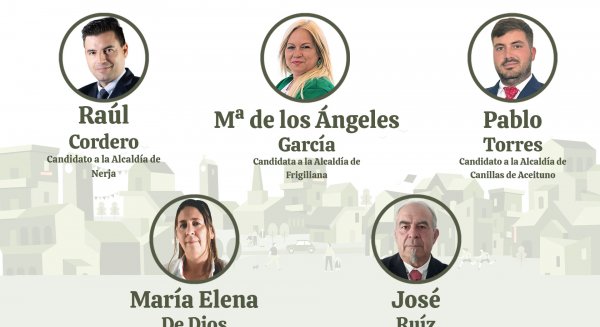 Vox presenta las candidaturas a las alcaldías de Nerja, Frigiliana, Canillas de Aceituno, Totalán y Jubrique