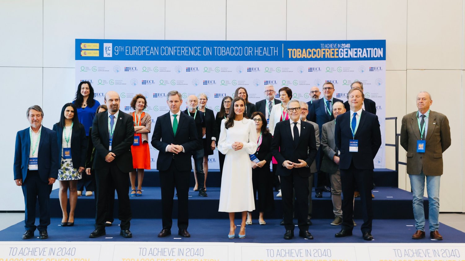 La Reina Letizia tiene un encuentro con más de 100 jóvenes activistas europeos contra el tabaco