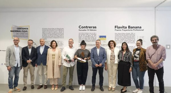 La Diputación acoge la primera exposición de viñetas periodísticas del Certamen Elgar