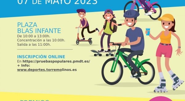 Torremolinos celebra el `Día de la Bicicleta y el Patín´ este domingo 7 de mayo