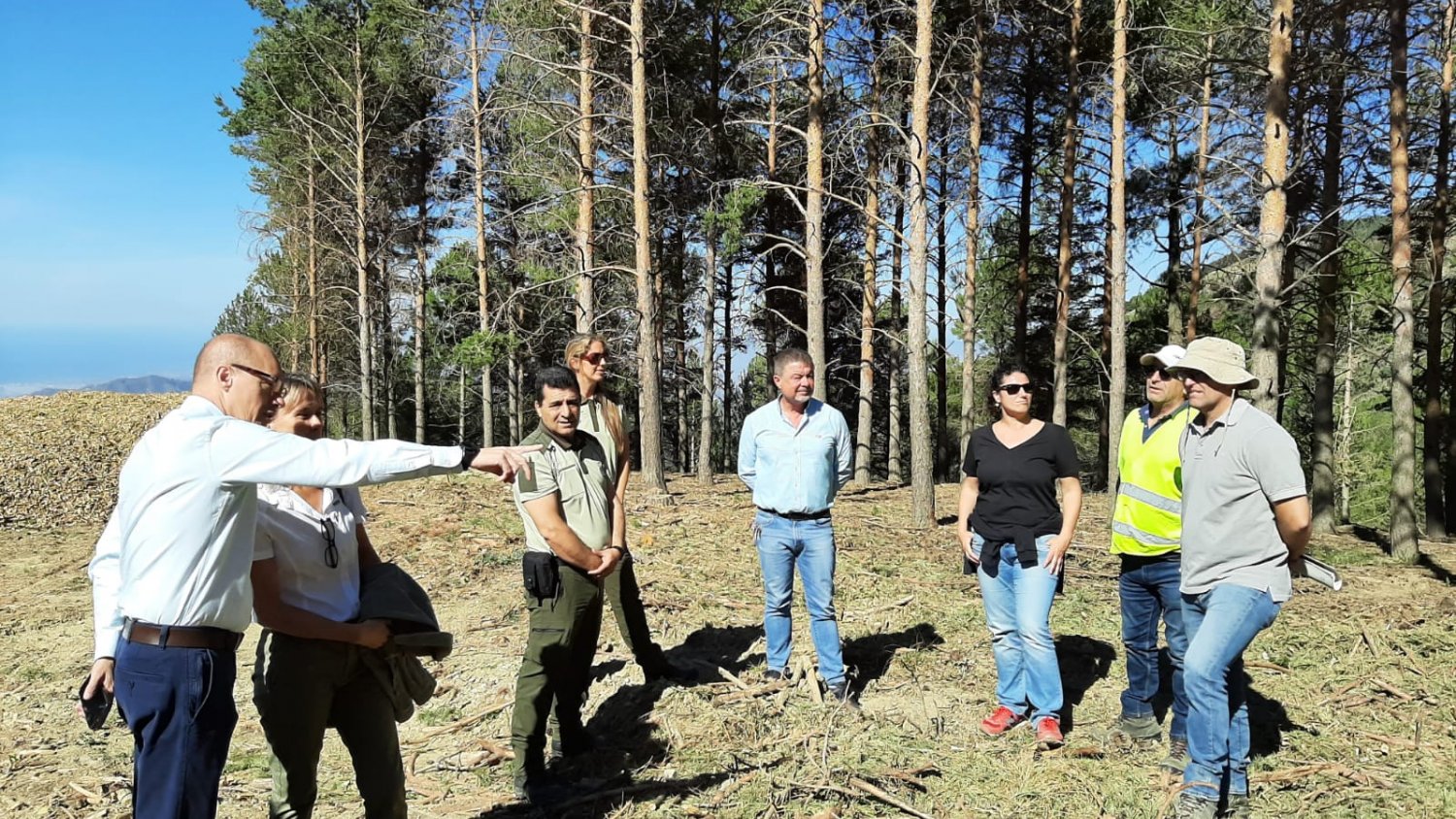 El delegado de Sostenibilidad realiza una visita técnica a las actuaciones de prevención de incendios  