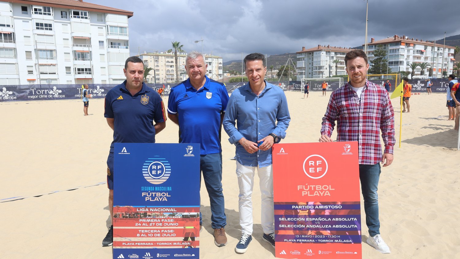La Selección Española de fútbol playa vuelve a elegir Torrox para preparar el Campeonato Europeo
