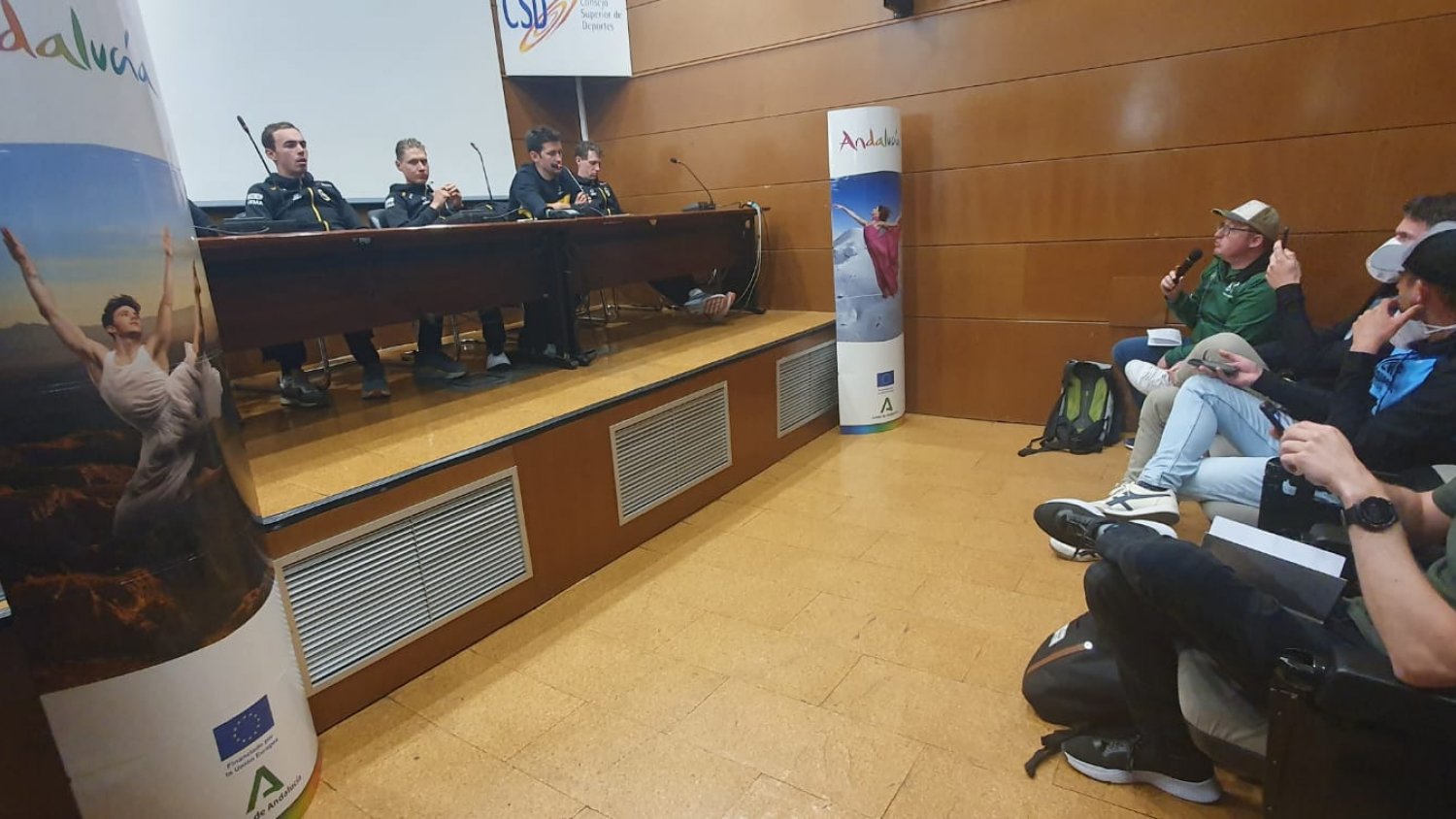 Andalucía difunde en Países Bajos y Bélgica su oferta cicloturista junto al equipo Jumbo Visma