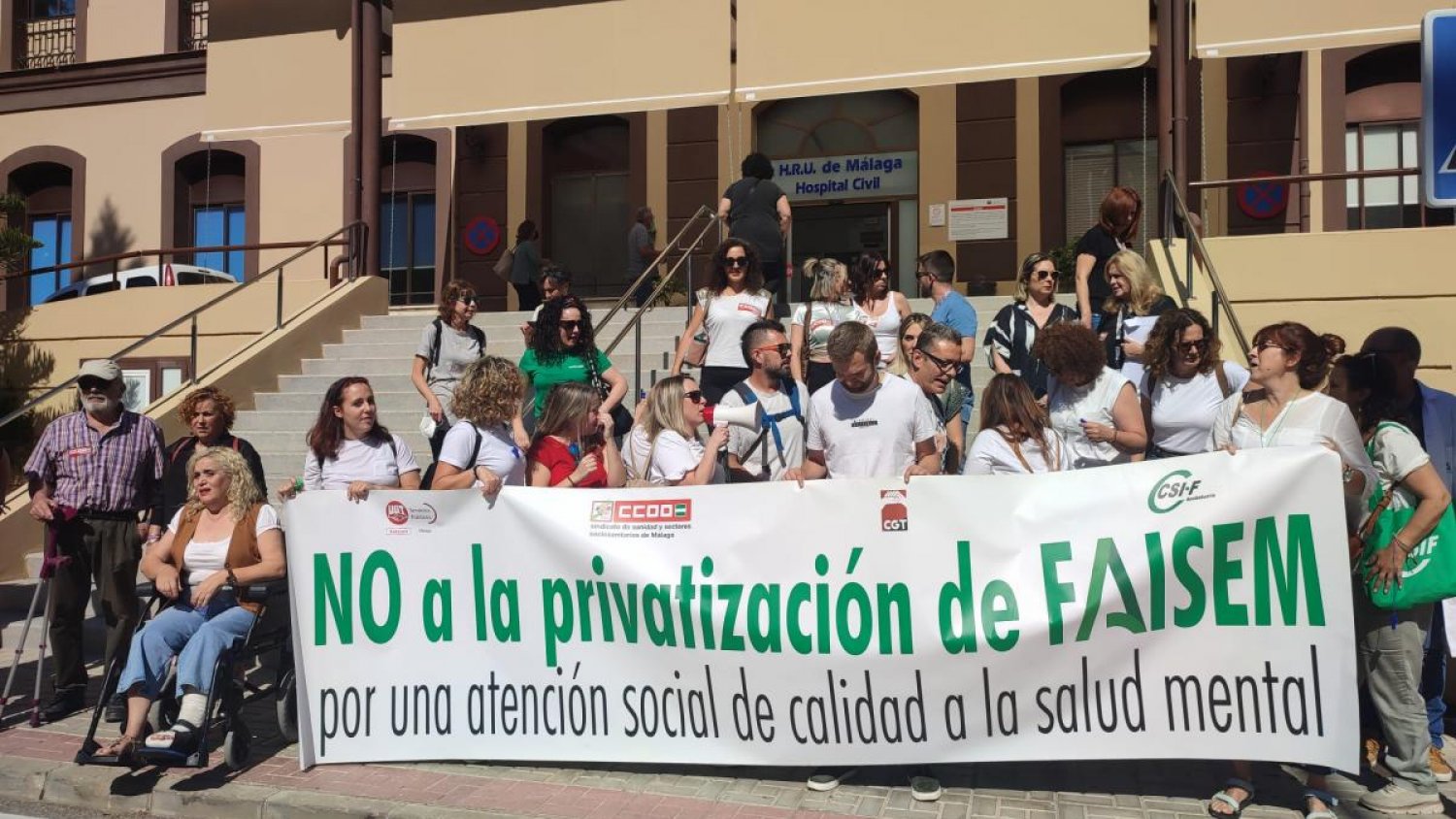 La plantilla de FAISEM exige una atención social de calidad a la salud mental en Málaga