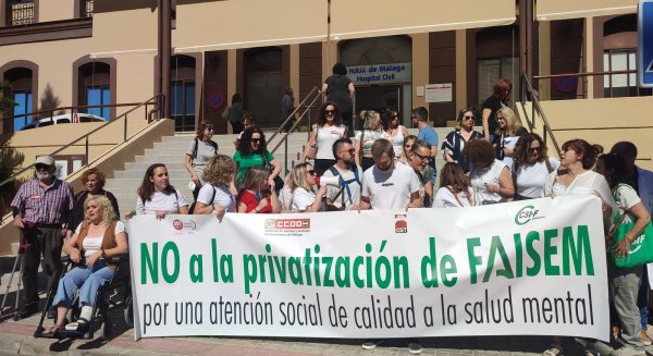 La plantilla de FAISEM exige una atención social de calidad a la salud mental en Málaga