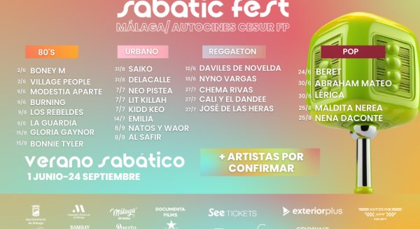 Sabatic Fest arranca motores en la ciudad el 1 de junio en el Autocine de Málaga