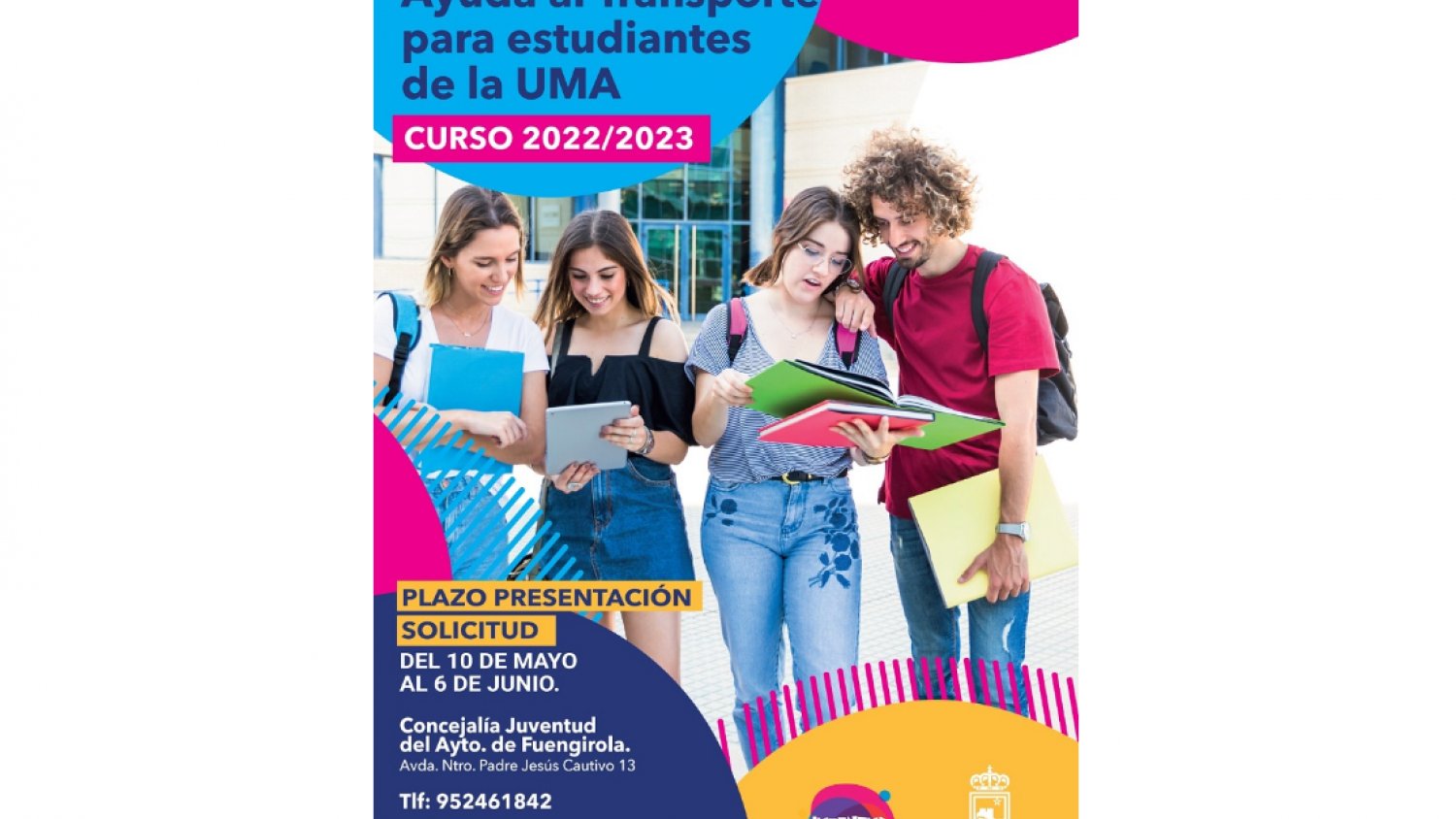 Fuengirola recuerda que el plazo de solicitud de las Becas de Transporte Universitario está abierto hasta el 6 de junio
