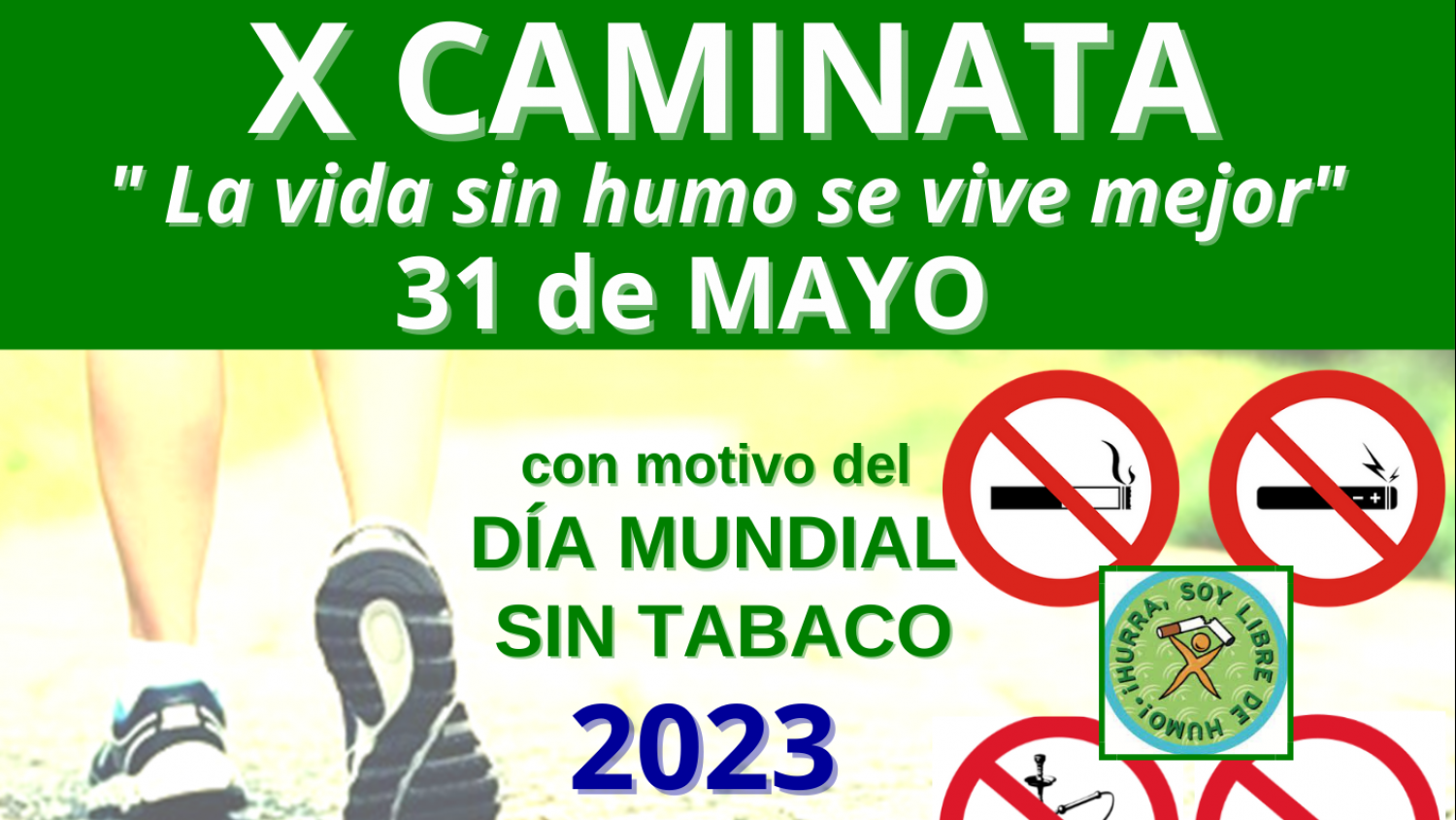 El Ayuntamiento de Estepona conmemora el “Día Mundial sin Tabaco” con una marcha saludable por la ciudad