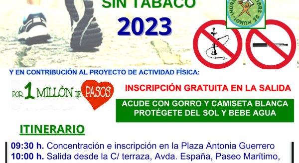 El Ayuntamiento de Estepona conmemora el “Día Mundial sin Tabaco” con una marcha saludable por la ciudad