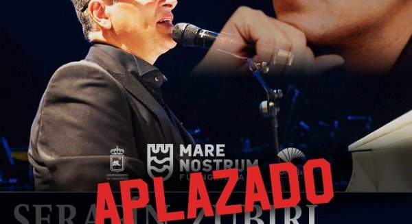 Aplazado el concierto de Serafín Zubiri de este sábado en Marenostrum Fuengirola por inclemencias meteorológicas