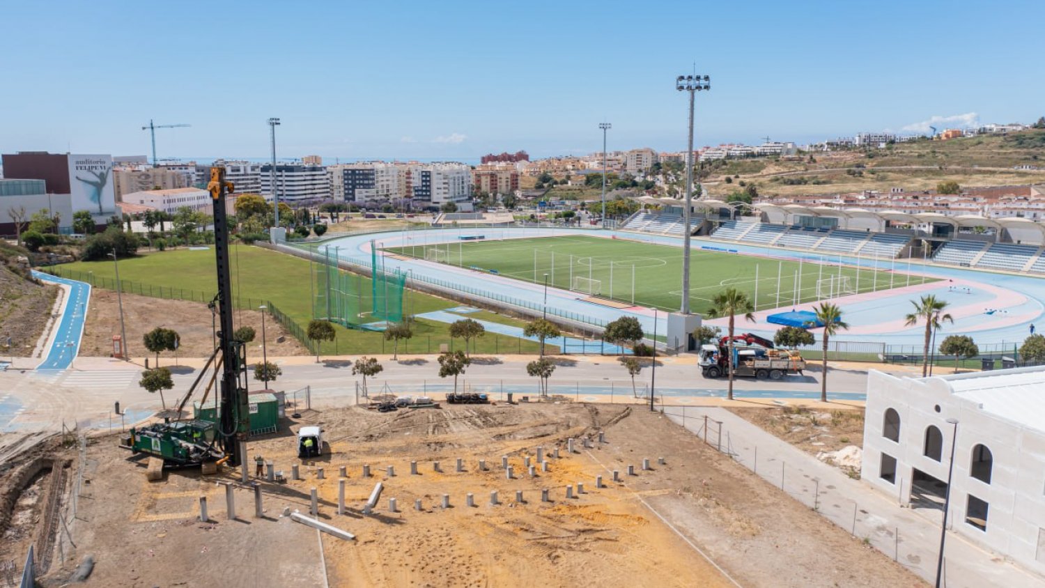 El Parque Ferial y Deportivo de Estepona inicia las obras del rocódromo