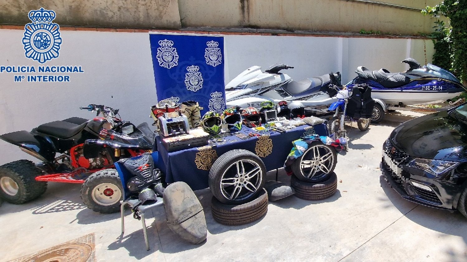 Desarticulada en Málaga una red que sustraía motocicletas por encargo para “vestir” otros vehículos con piezas robadas