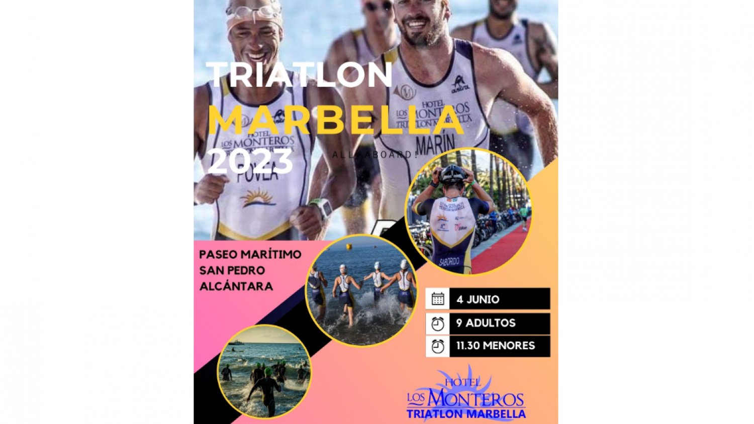 El Paseo Marítimo de San Pedro Alcántara alberga el próximo domingo el XXIV Triatlón Marbella 