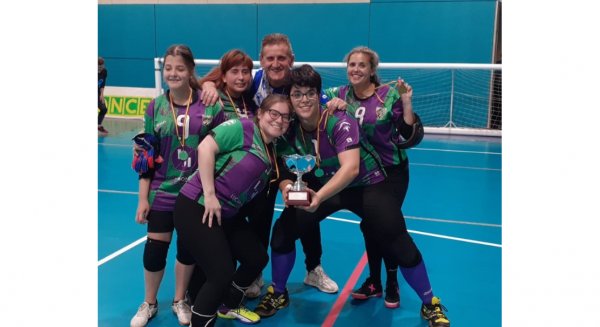 Málaga conquista la liga femenina de goalball en su categoría de plata