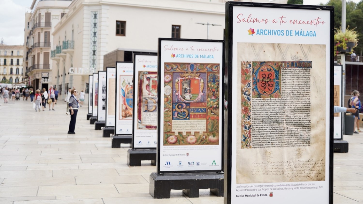 Una exposición muestra el legado documental malagueño a la ciudadanía en la Semana Internacional de los Archivos