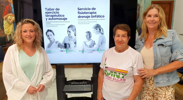 La Concejalía de Bienestar Social y AECC crean la Escuela de Linfedema para pacientes afectadas de cáncer de mama 