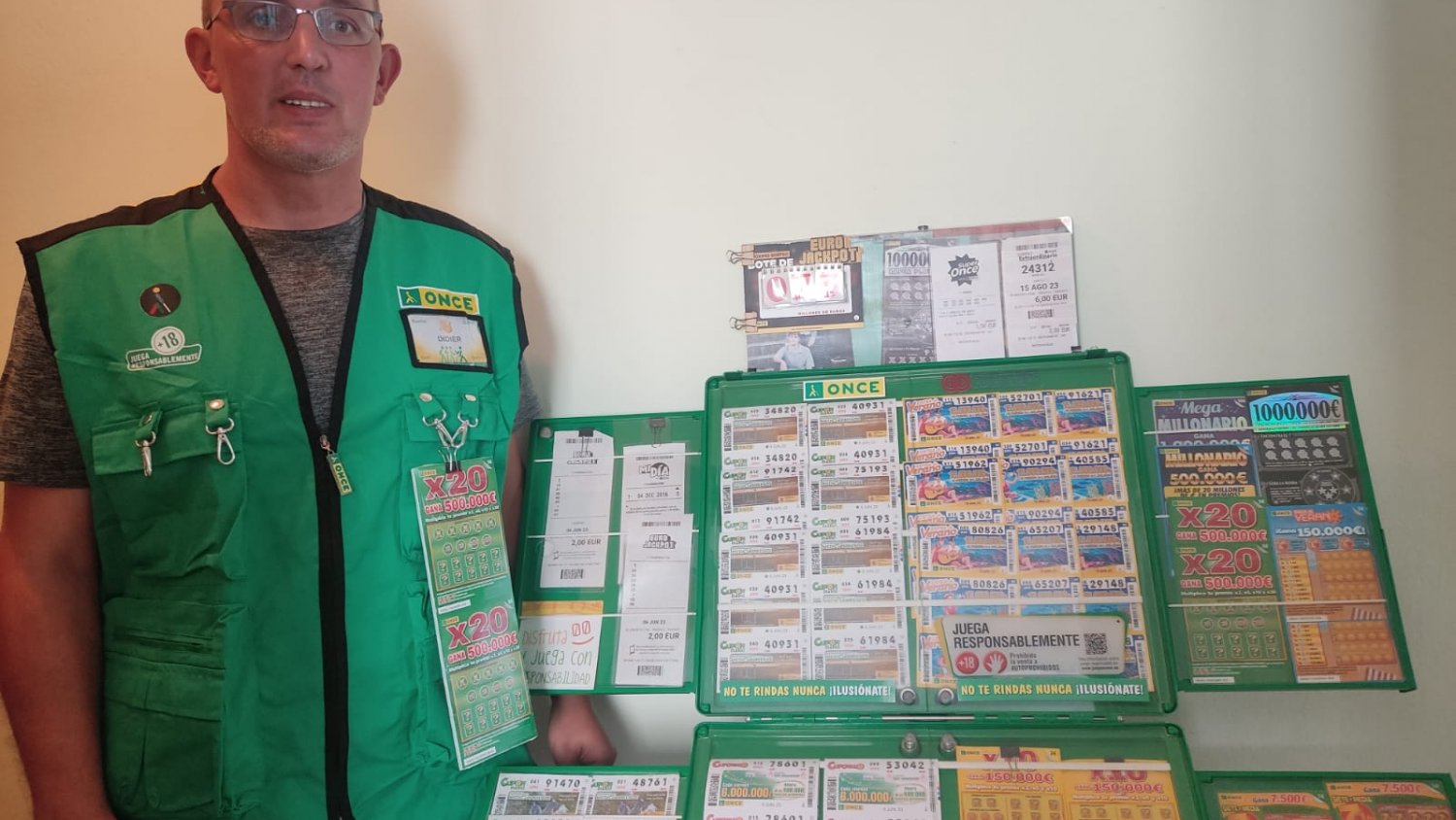 Un vecino de Santa Paula se lleva medio millón de euros con el Rasca X20 de la ONCE 