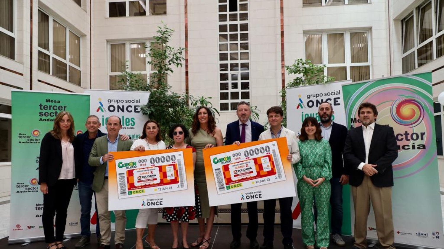 Loles López destaca la iniciativa de la ONCE de dedicar un cupón a la X Solidaria de la Renta