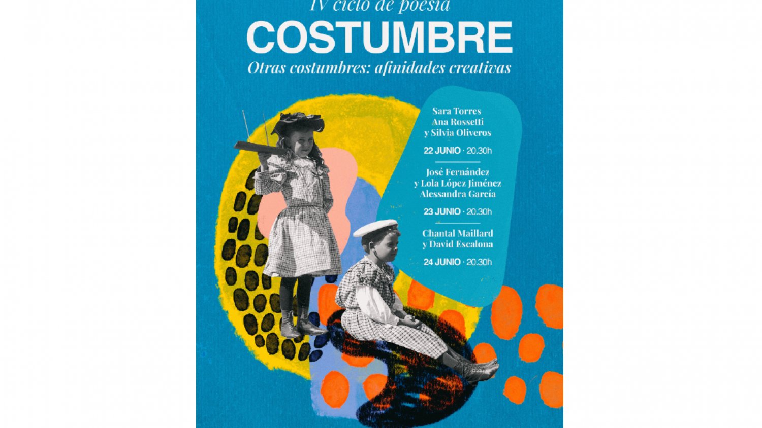 El ciclo ‘Costumbre’ explora en su cuarta edición las afinidades de la poesía con la música, el teatro y las artes visuales