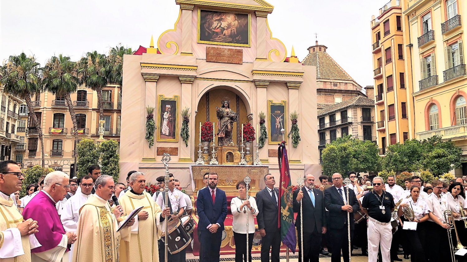 La Agrupación de Cofradías volverá a instalar su altar del Corpus en la plaza de la Constitución