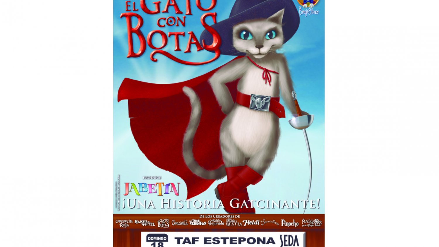 El Auditorio Felipe VI acoge la representación del clásico infantil de ‘El gato con botas’ 