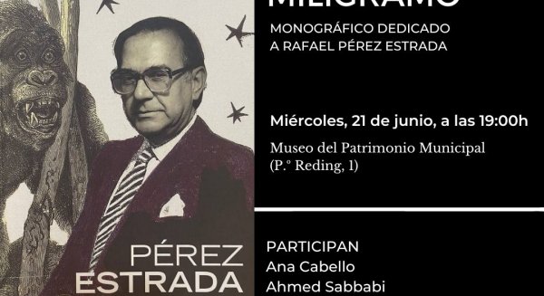 Rafael Pérez Estrada, protagonista de la revista cultural 'Miligramo'