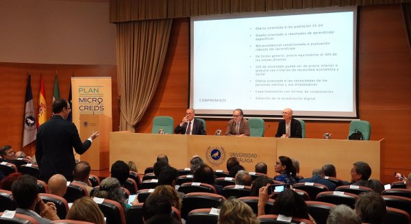 UMA.- El Ministerio de Universidades presenta en la Universidad de Málaga el plan de microcredenciales universitarias