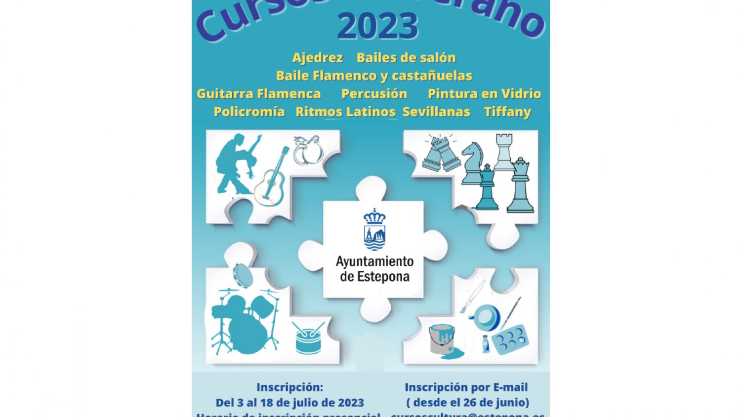 El Ayuntamiento abre el plazo de inscripción en los Cursos de Verano de la delegación municipal de Cultura