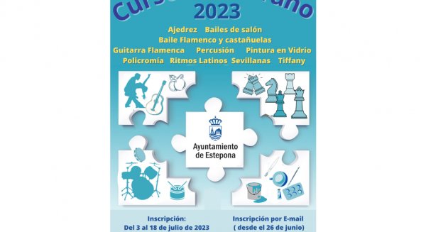 El Ayuntamiento abre el plazo de inscripción en los Cursos de Verano de la delegación municipal de Cultura