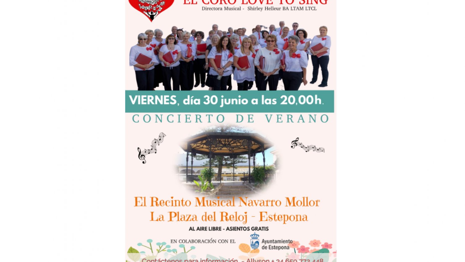 El Coro Internacional ‘Love to Sing’ actuará este viernes en la Plaza del Reloj