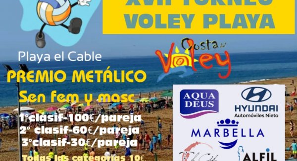 La Playa El Cable albergará este sábado 1 de julio el XVII Torneo de Voley Playa