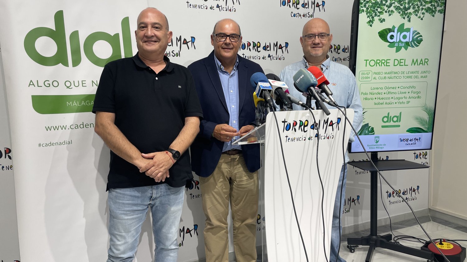 La gira musical 'Dial al Sol' reunirá en Torre del Mar, el próximo 9 de julio, a un importante elenco de artistas