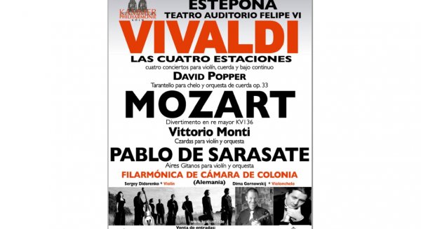 Concierto de la Orquesta Filarmónica de Cámara de Colonia en el Auditorio Felipe VI de Estepona