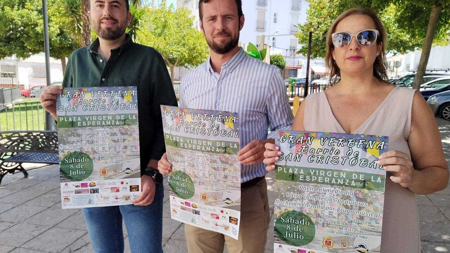 La Hermandad de la Columna y la AA.VV. 'Vicente Espinel' celebran su tradicional verbena de San Cristóbal 