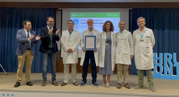 La Unidad de Salud Mental del Hospital Regional de Málaga recibe la certificación de calidad en nivel excelente