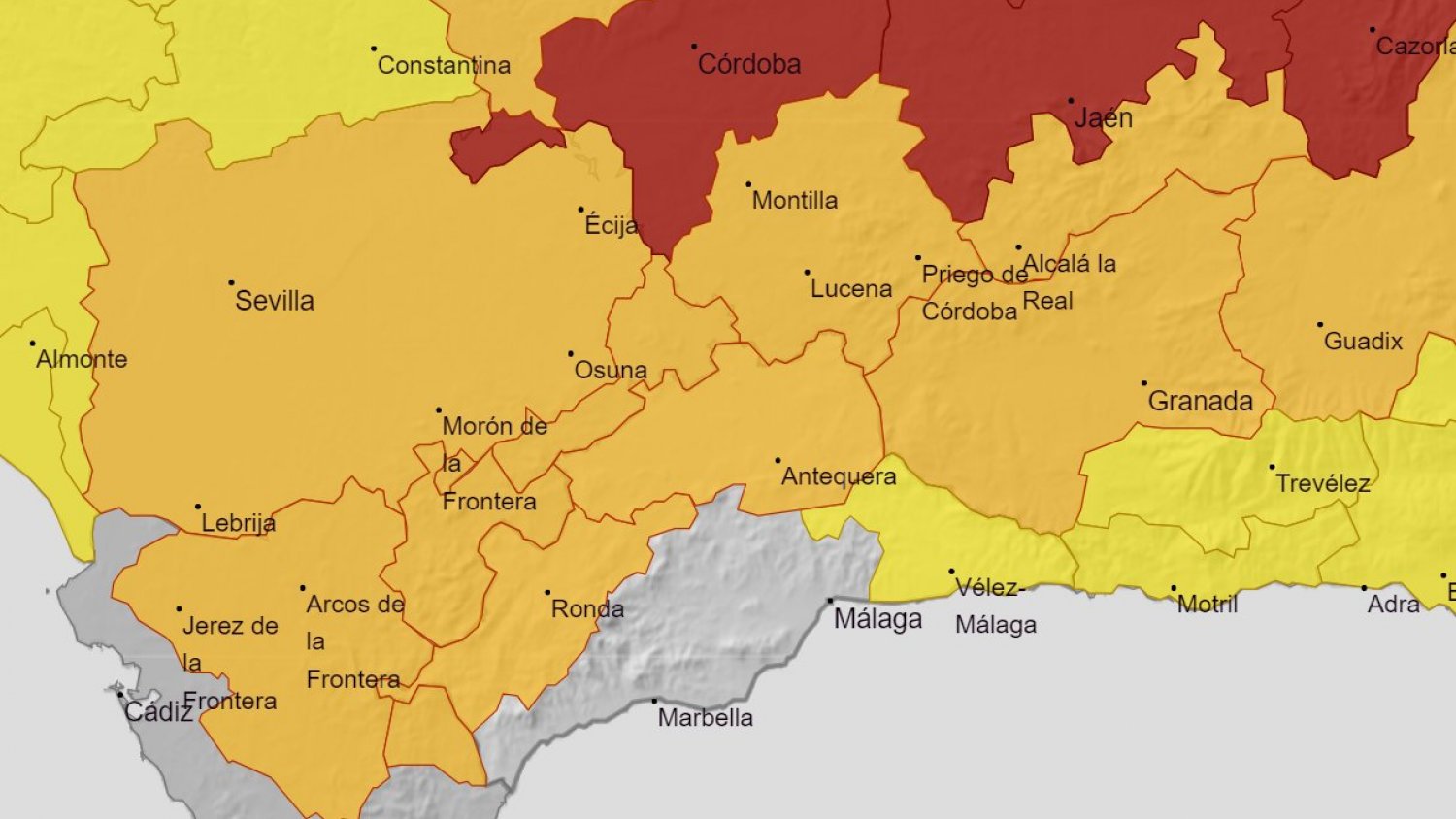 Aemet activa el aviso naranja en Málaga por temperaturas máximas de 40 grados