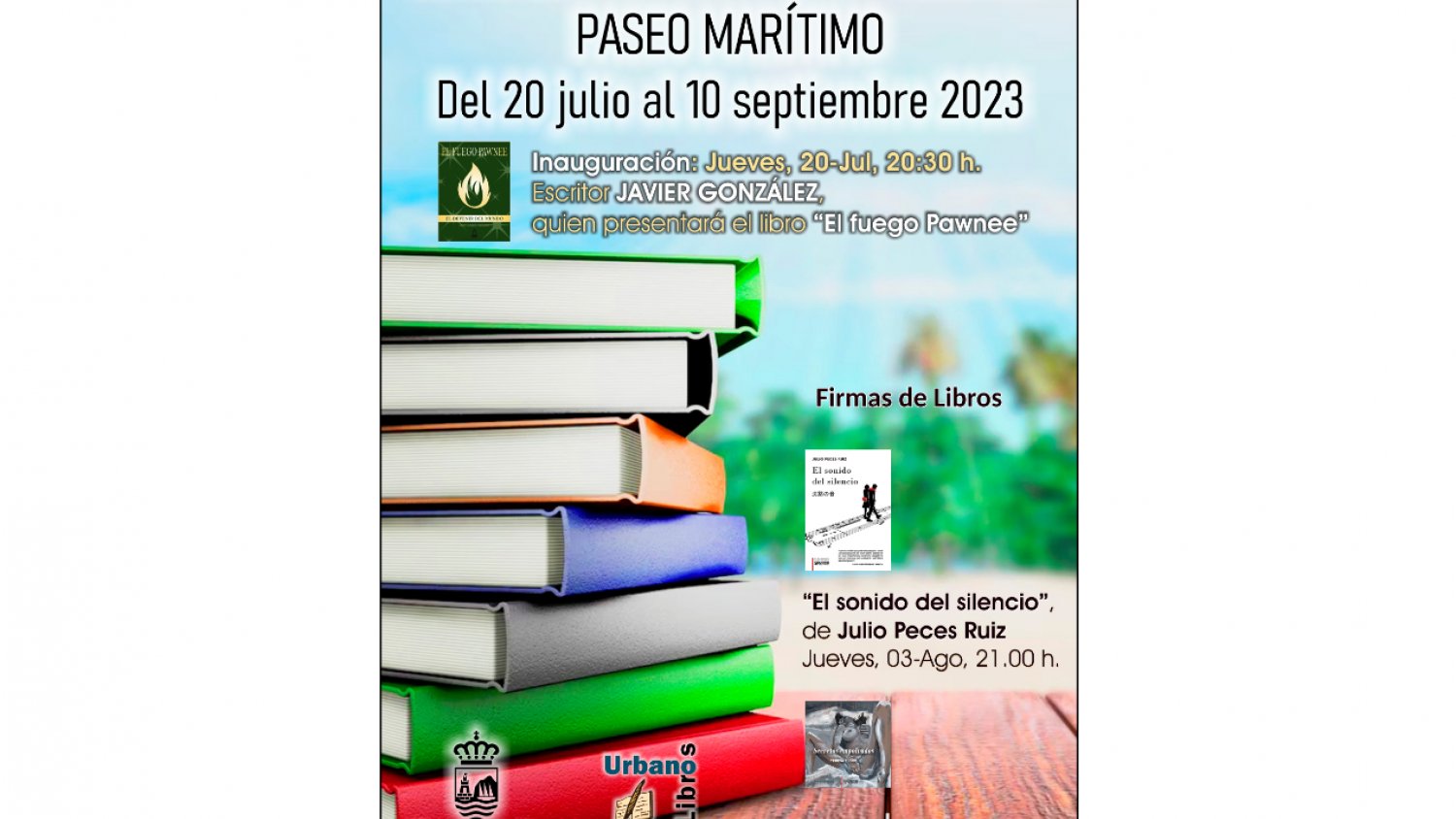 La XXVIII Feria del Libro en Verano comenzará el 20 de julio con el escritor Javier González