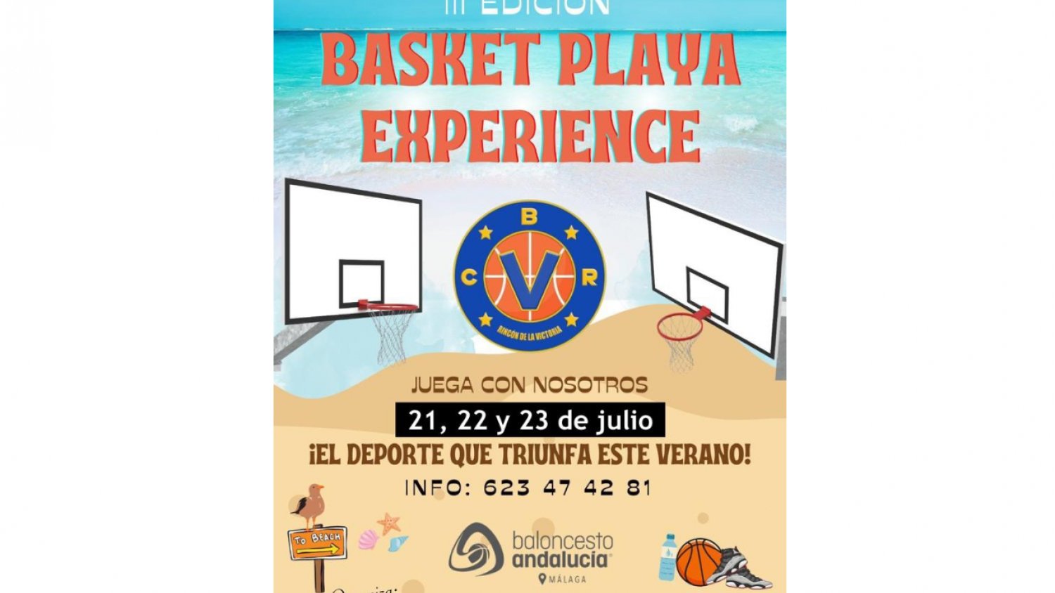 Rincón de la Victoria acoge el III Torneo Basket Playa para más de un centenar de jugadores