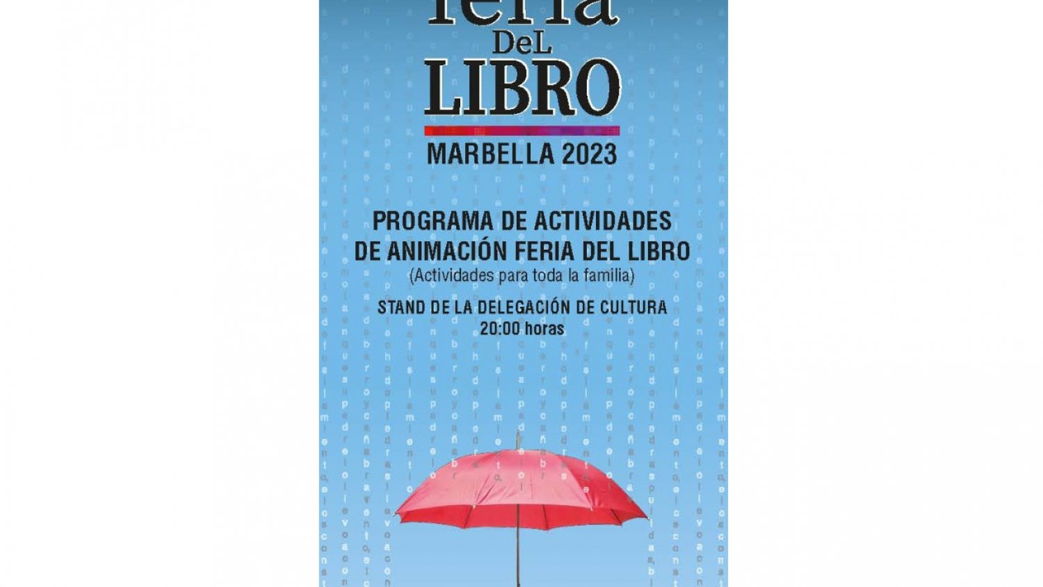 Marbella celebrará la Feria del Libro con una quincena de puestos y 14 presentaciones