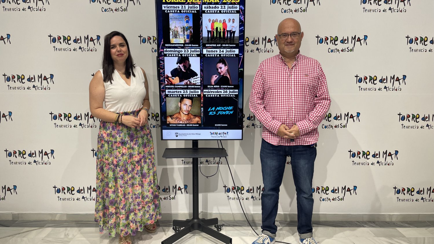 'Siempre Así', Miguel Campello, Nyno Vargas y Elsa Ríos, actuarán en la Feria de Torre del Mar