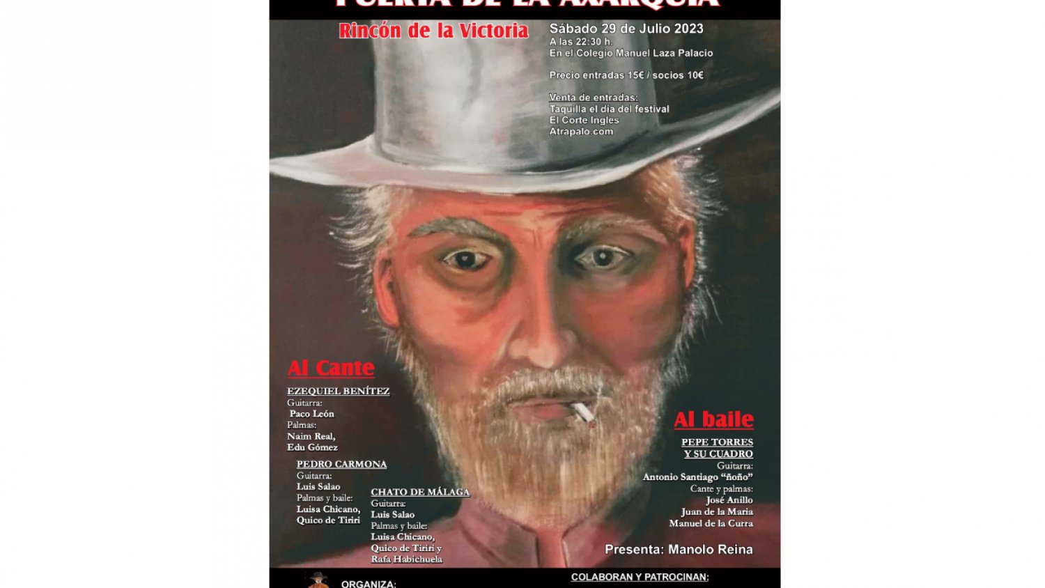 Rincón de la Victoria celebrará el XXXI Festival Flamenco `Puerta de la Axarquía´ el 29 de julio