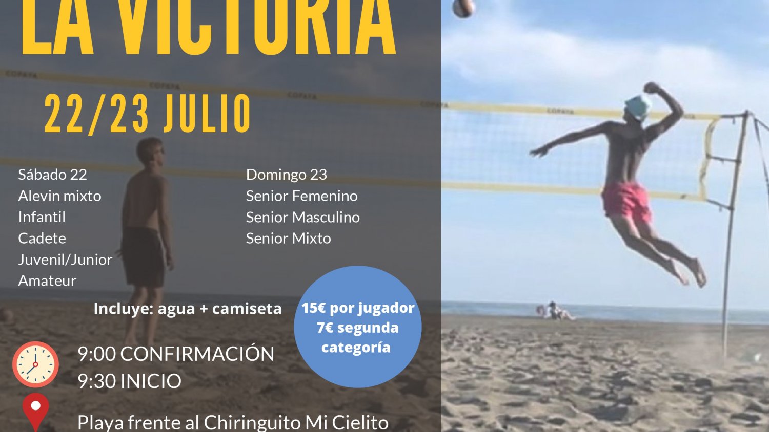 Rincón de la Victoria acoge el IX Torneo de Voley Playa de ámbito andaluz con 300 jugadores 
