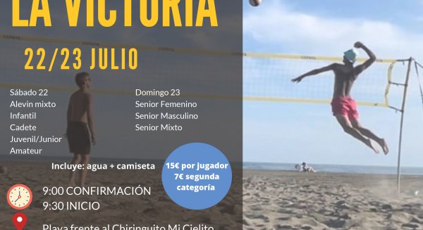 Rincón de la Victoria acoge el IX Torneo de Voley Playa de ámbito andaluz con 300 jugadores 