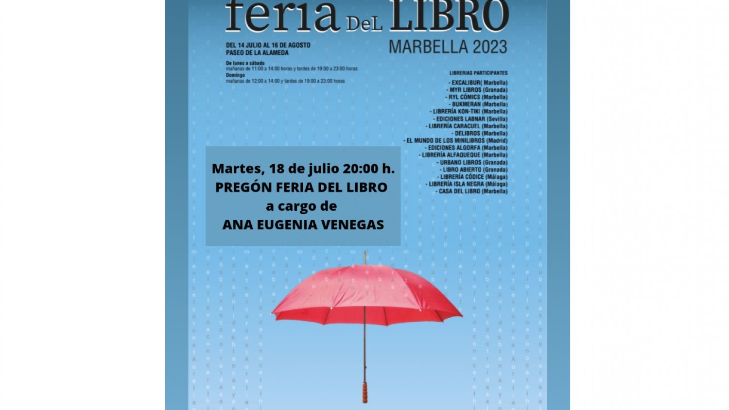 La filóloga y escritora Ana Eugenia Venegas ofrece el pregón de la Feria del Libro