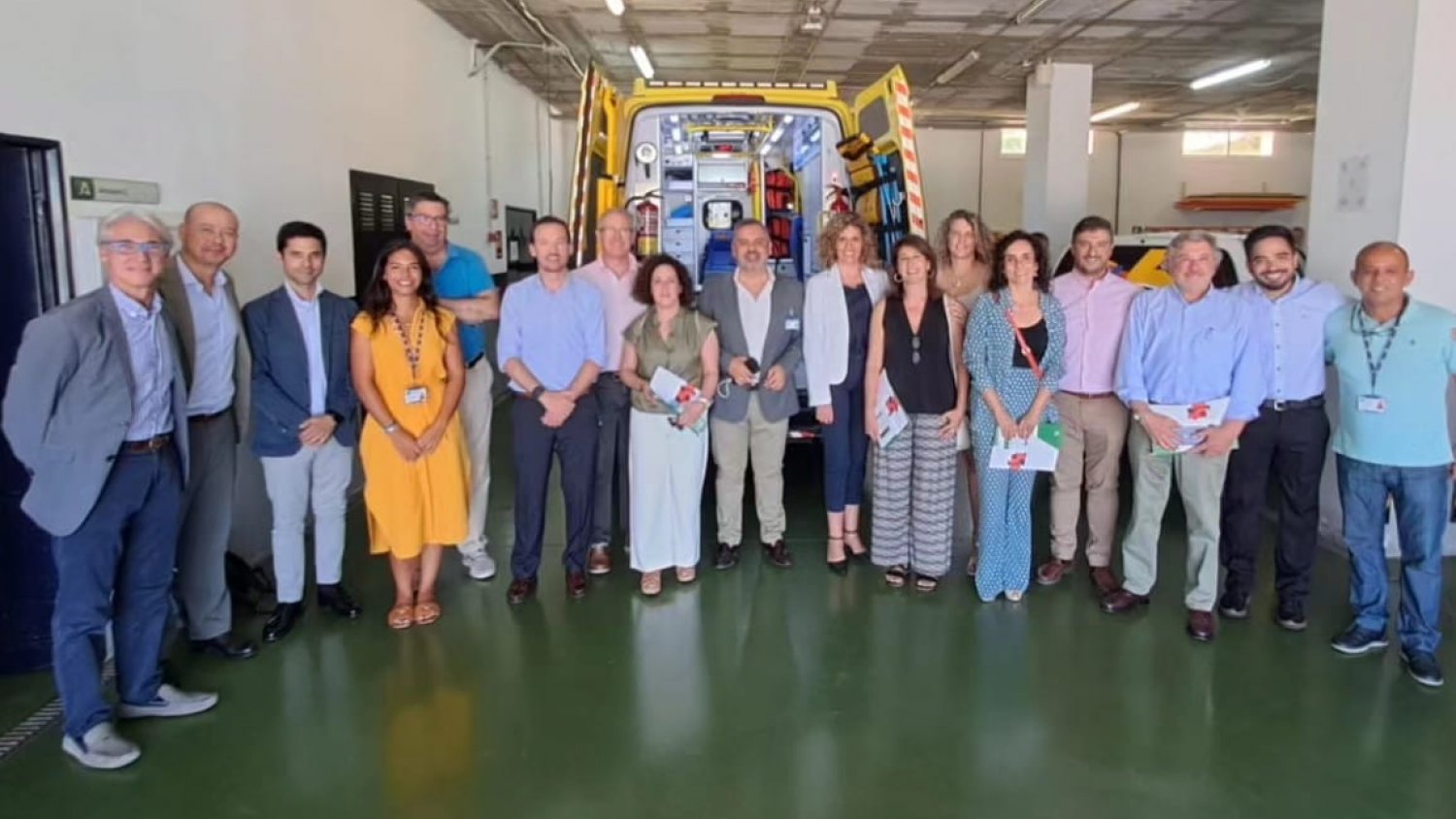 El 061 muestra la actividad del servicio andaluz a alumnos del curso de Alta Dirección en Salud de San Telmo en Toledo