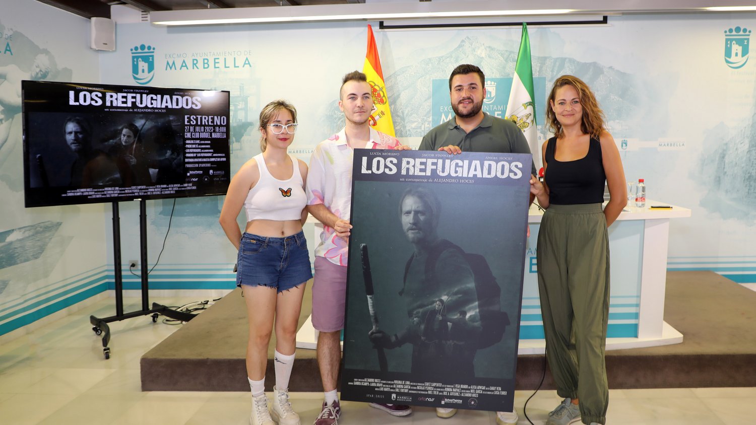 El director Alejandro Hoces estrena su cortometraje, ‘Los Refugiados’, financiado al 70% con la beca municipal Marbella Crea