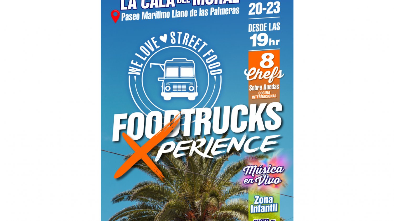La Cala del Moral acogerá una nueva experiencia gastronómica internacional `Food Trucks´ del 20 al 23 de julio 