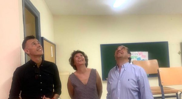 El curso escolar de Cuevas de San Marcos se podrá iniciar con normalidad al estar en su última fase las obras de bioclimatización 